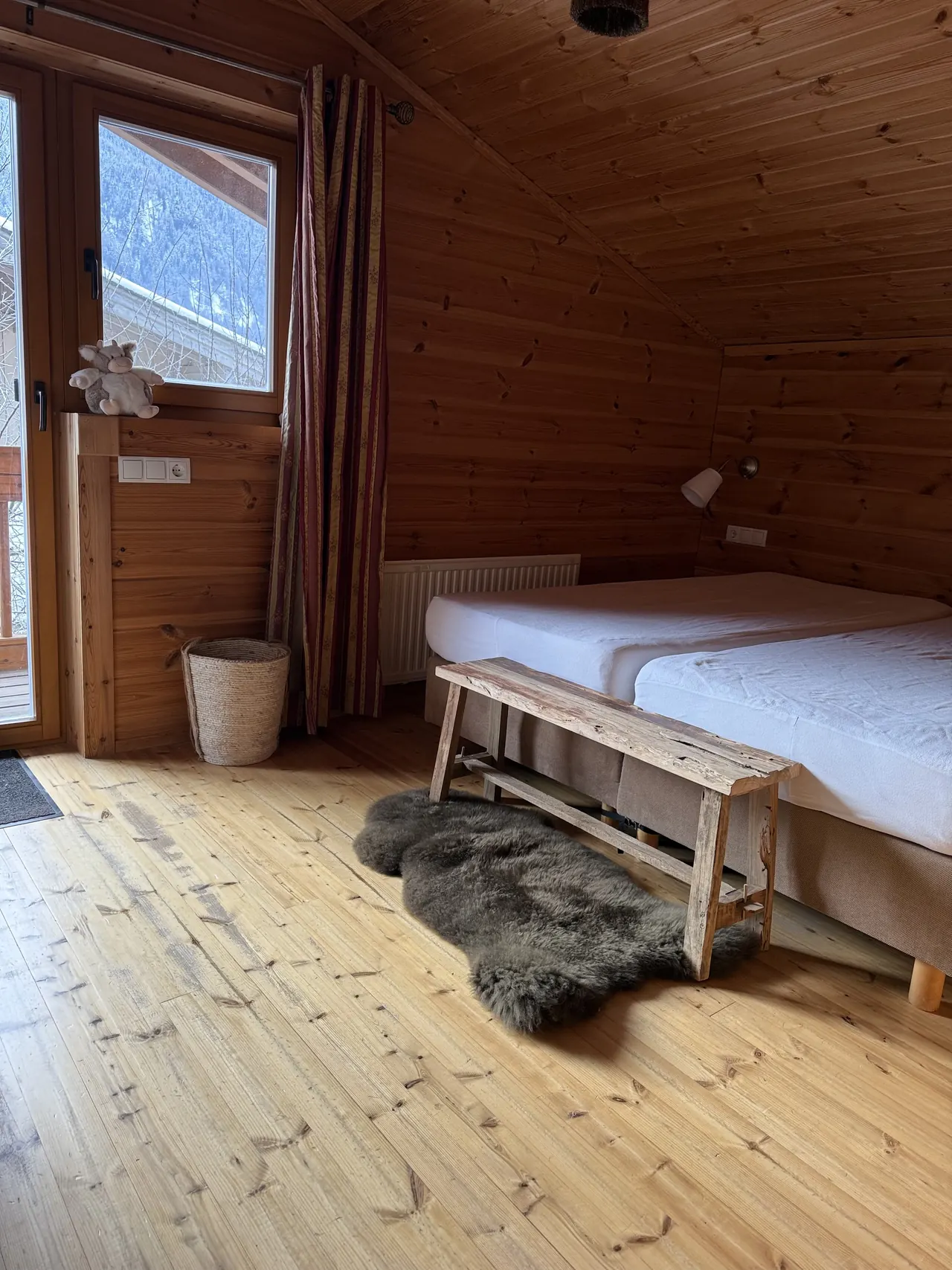 Slaapkamer met tweepersoonsbed
